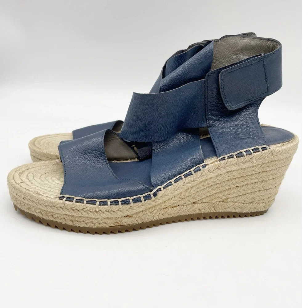Eileen Fisher Willow Espadrille Wedge Sandals. Size 7 - Picture 3 of 9